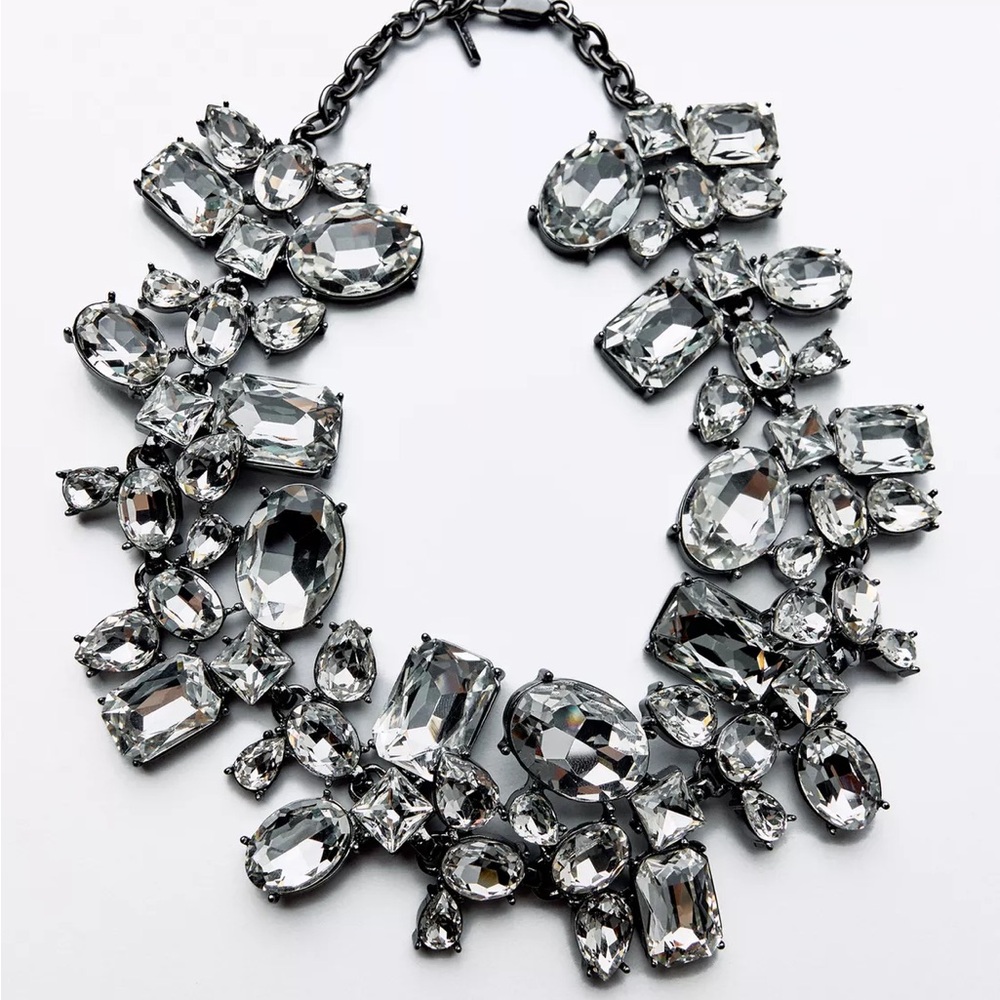 Zara Silver Statement Necklace